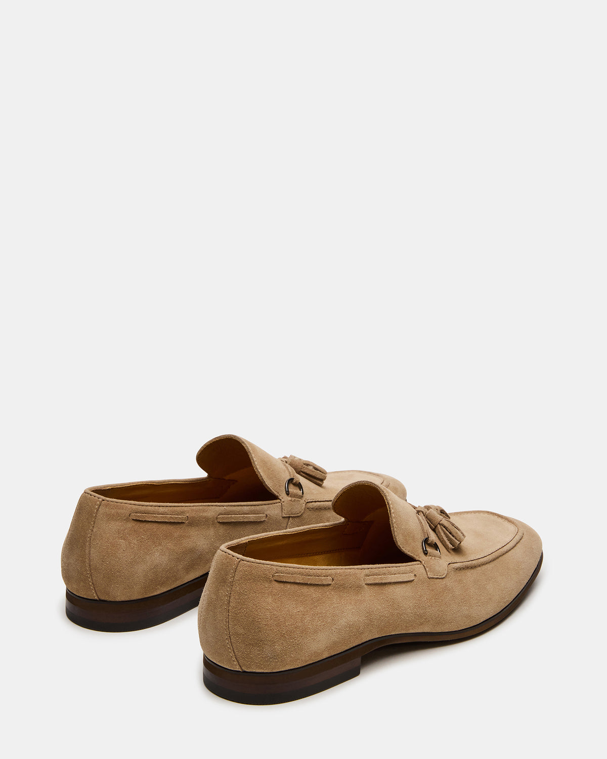 LOGAN Taupe Suede Tassel Slip-On Men's Loafer - Steve Madden
