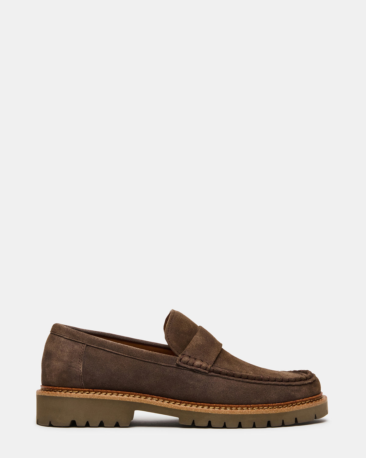 BRODIE Taupe Slip-On Lug Men's Loafer - Steve Madden