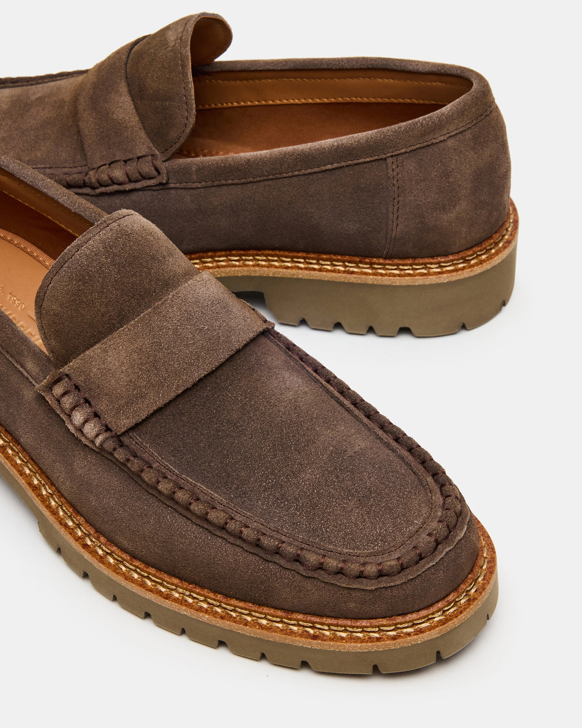BRODIE Taupe Slip-On Lug Men's Loafer - Steve Madden