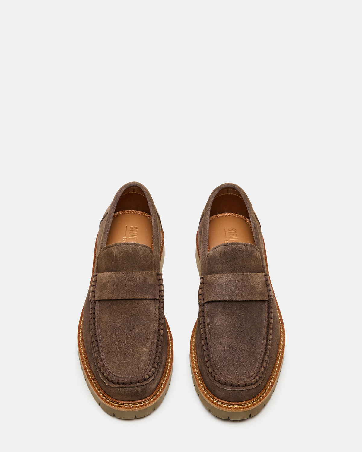 BRODIE Taupe Slip-On Lug Men's Loafer - Steve Madden