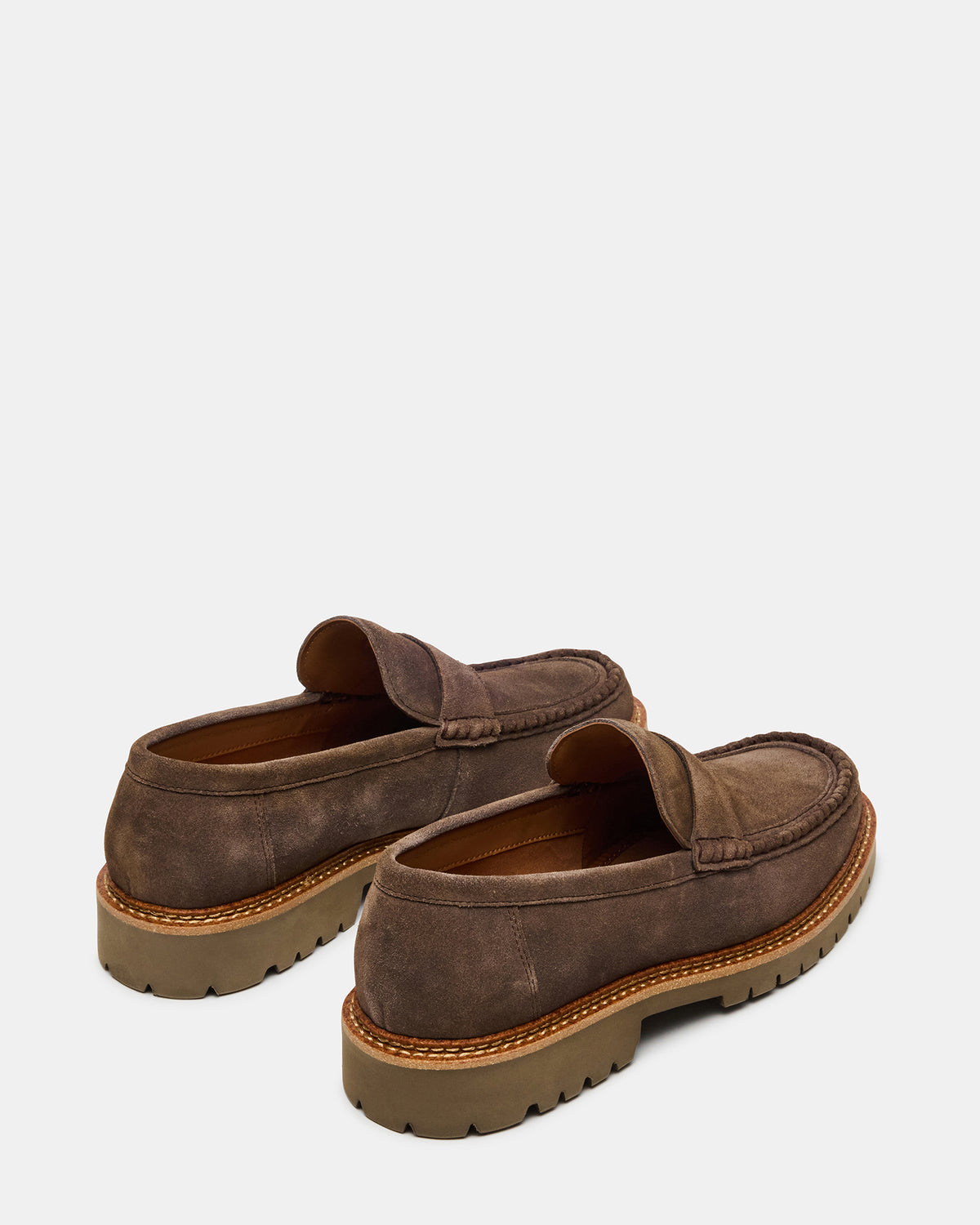 BRODIE Taupe Slip-On Lug Men's Loafer - Steve Madden