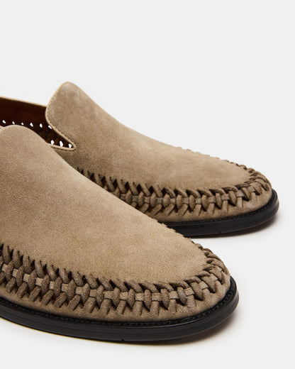 NAPOLI Sand Suede Slip-On Woven Men's Loafer - Steve Madden