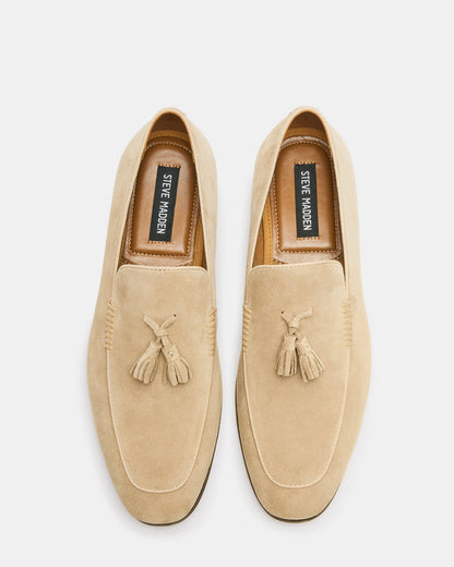 ONDRE Sand Suede Tassel Slip-On Men's Loafer - Steve Madden