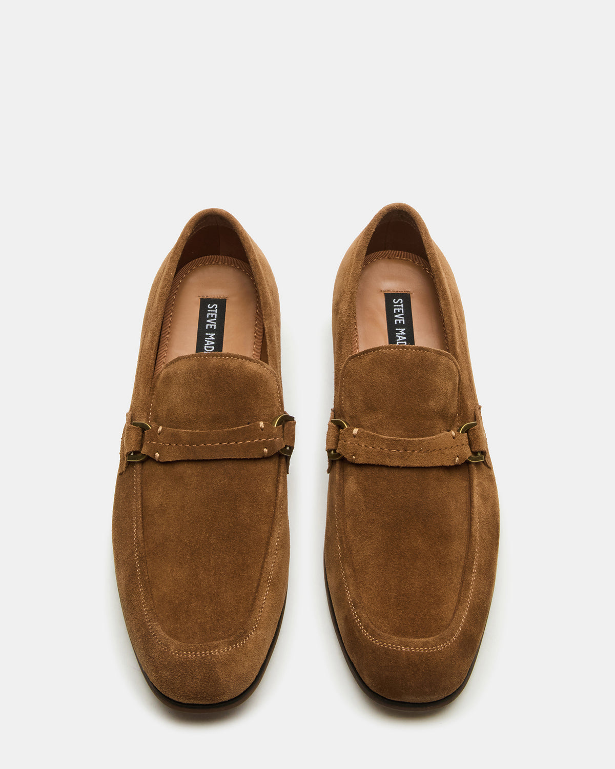 HEROLF Tobacco Suede Square-Toe Slip-On Men's Loafer - Steve Madden