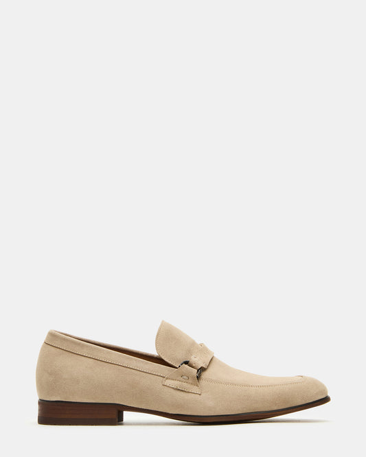 HEROLF Sand Suede Square-Toe Slip-On Men's Loafer - Steve Madden