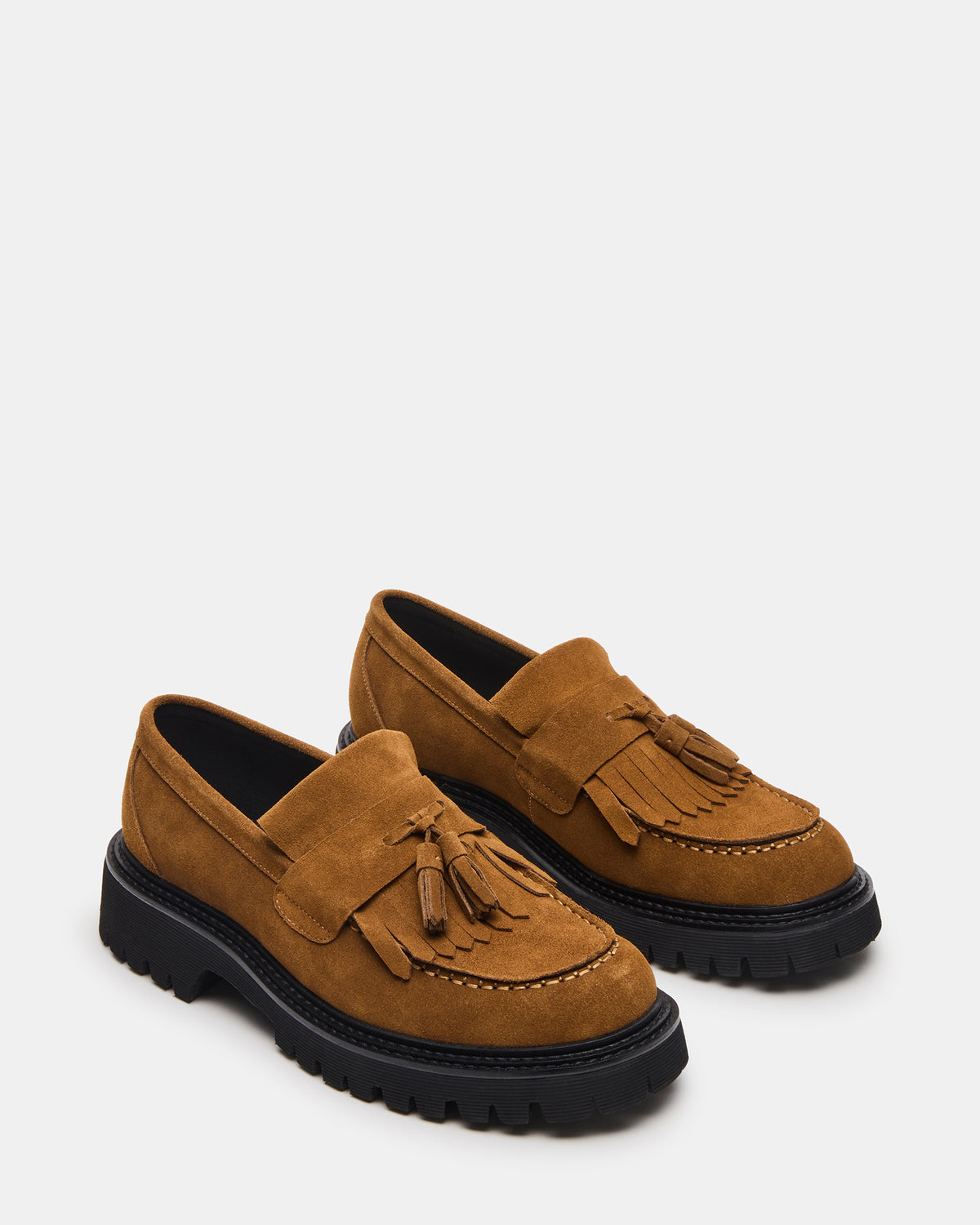 ZEV Tan Suede Lug Sole Dress Men's Loafer - Steve Madden