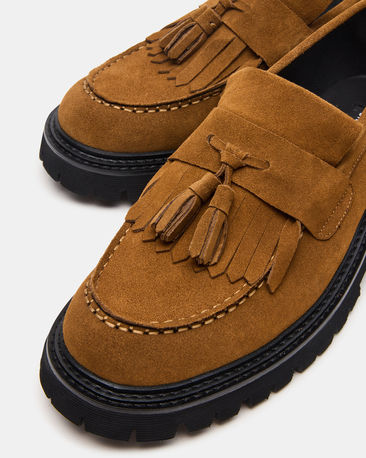 ZEV Tan Suede Lug Sole Dress Men's Loafer - Steve Madden