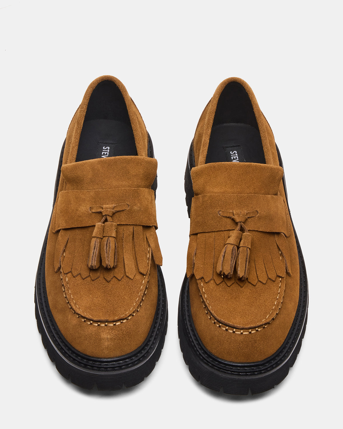 ZEV Tan Suede Lug Sole Dress Men's Loafer - Steve Madden