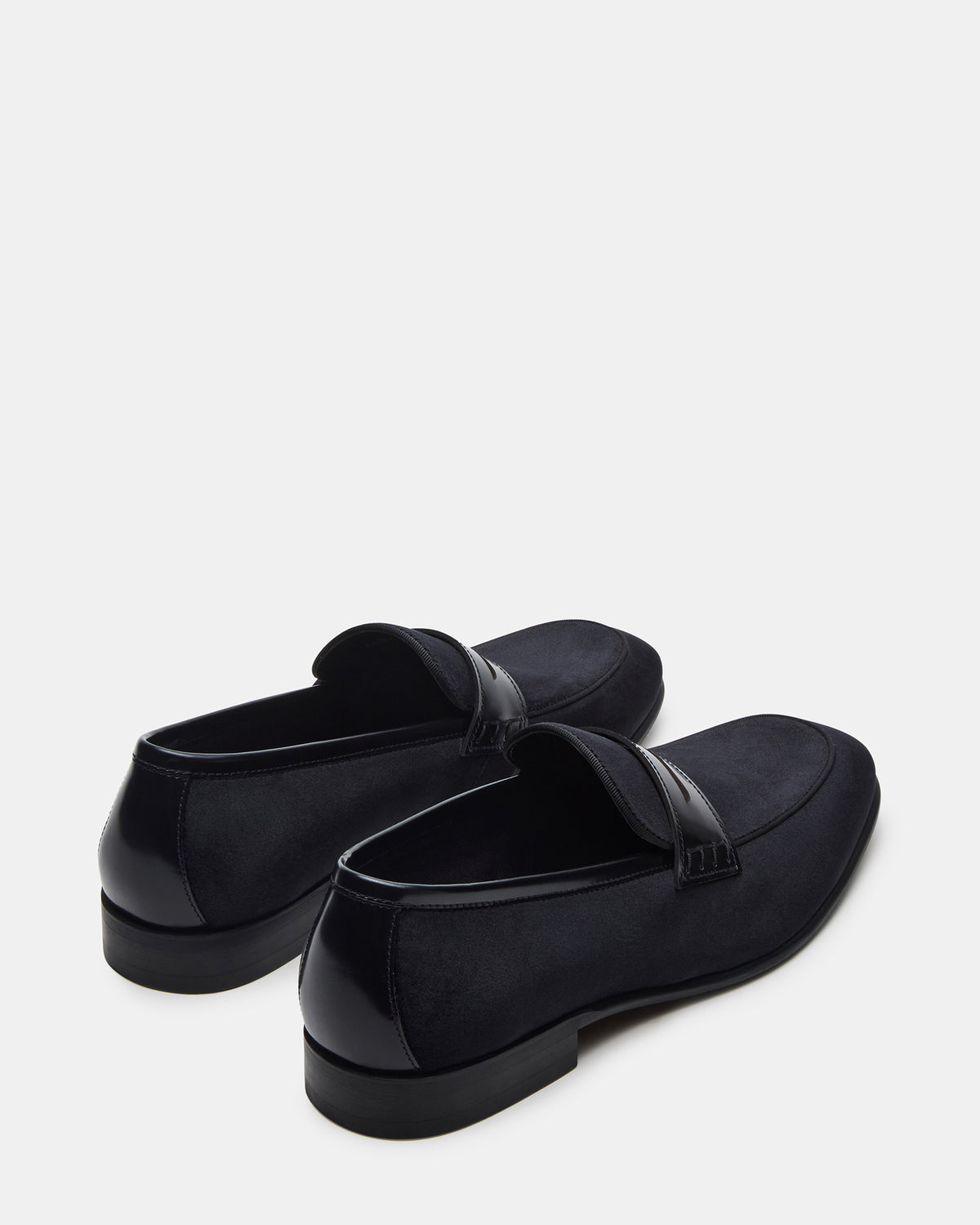 YARDLY Black Velvet Slip-On Men's Dress Loafer - Steve Madden