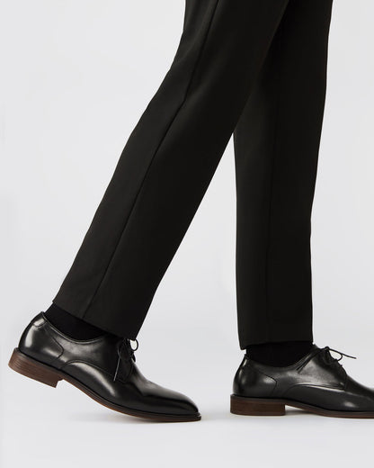 LELAND Black Leather Lace-Up Men's Dress Shoe - Steve Madden