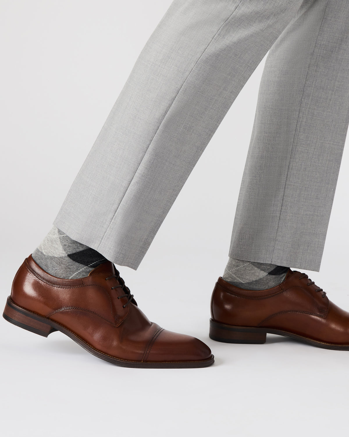 HASEN Tan Leather Men's Lace-Up Dress Shoe - Steve Madden