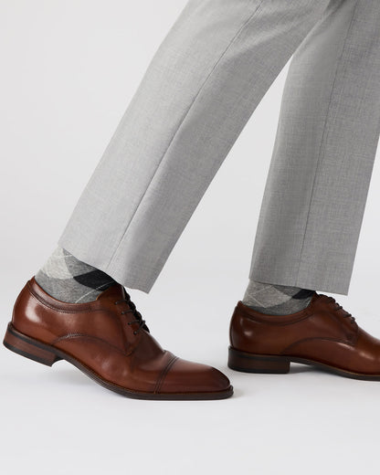 HASEN Tan Leather Men's Lace-Up Dress Shoe - Steve Madden