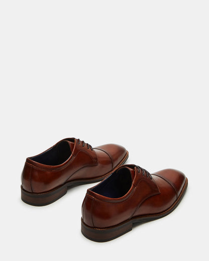 HASEN Tan Leather Men's Lace-Up Dress Shoe - Steve Madden