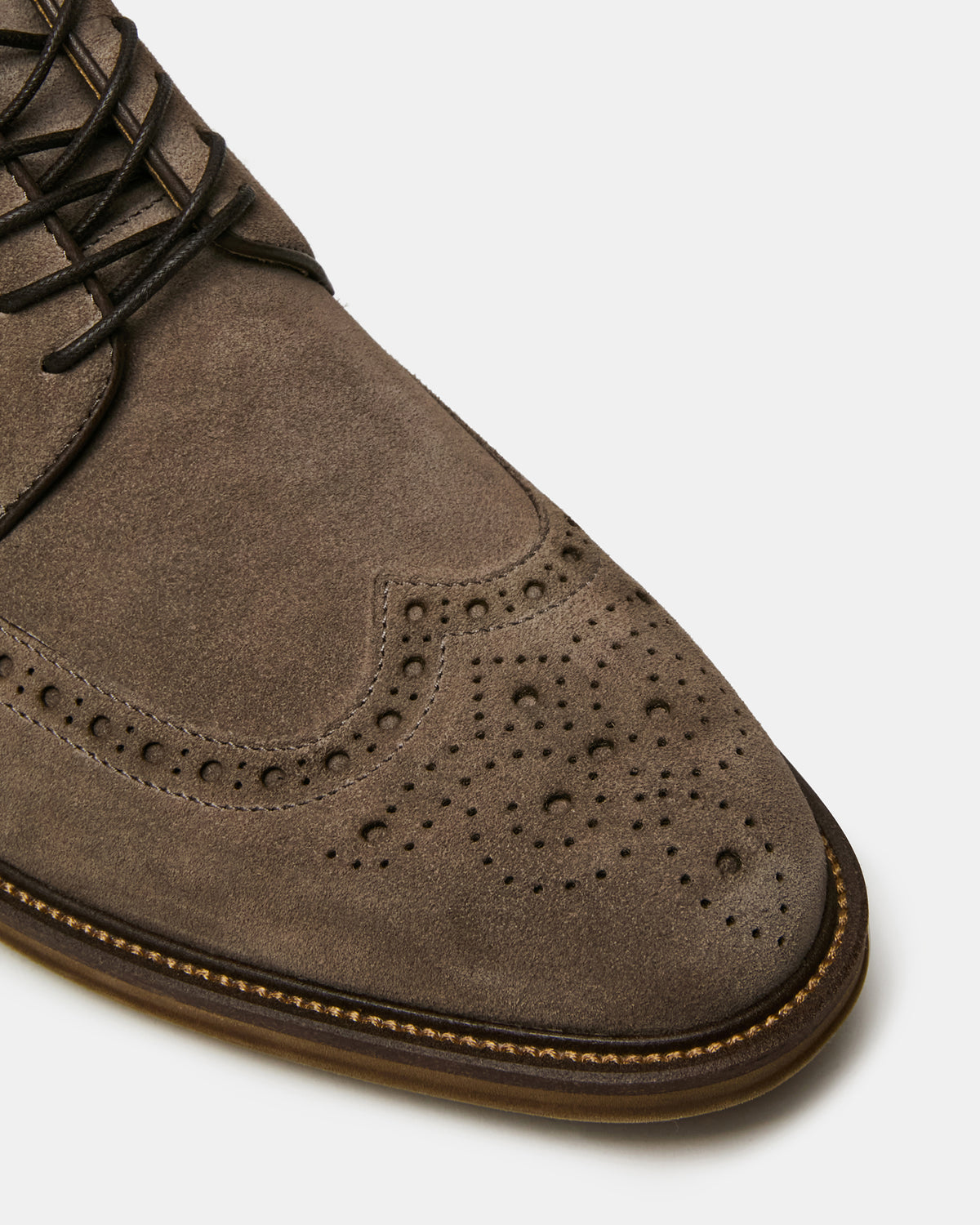 ESTEBAN Grey Lace-Up Perforated Oxford Men's Dress Shoe - Steve Madden