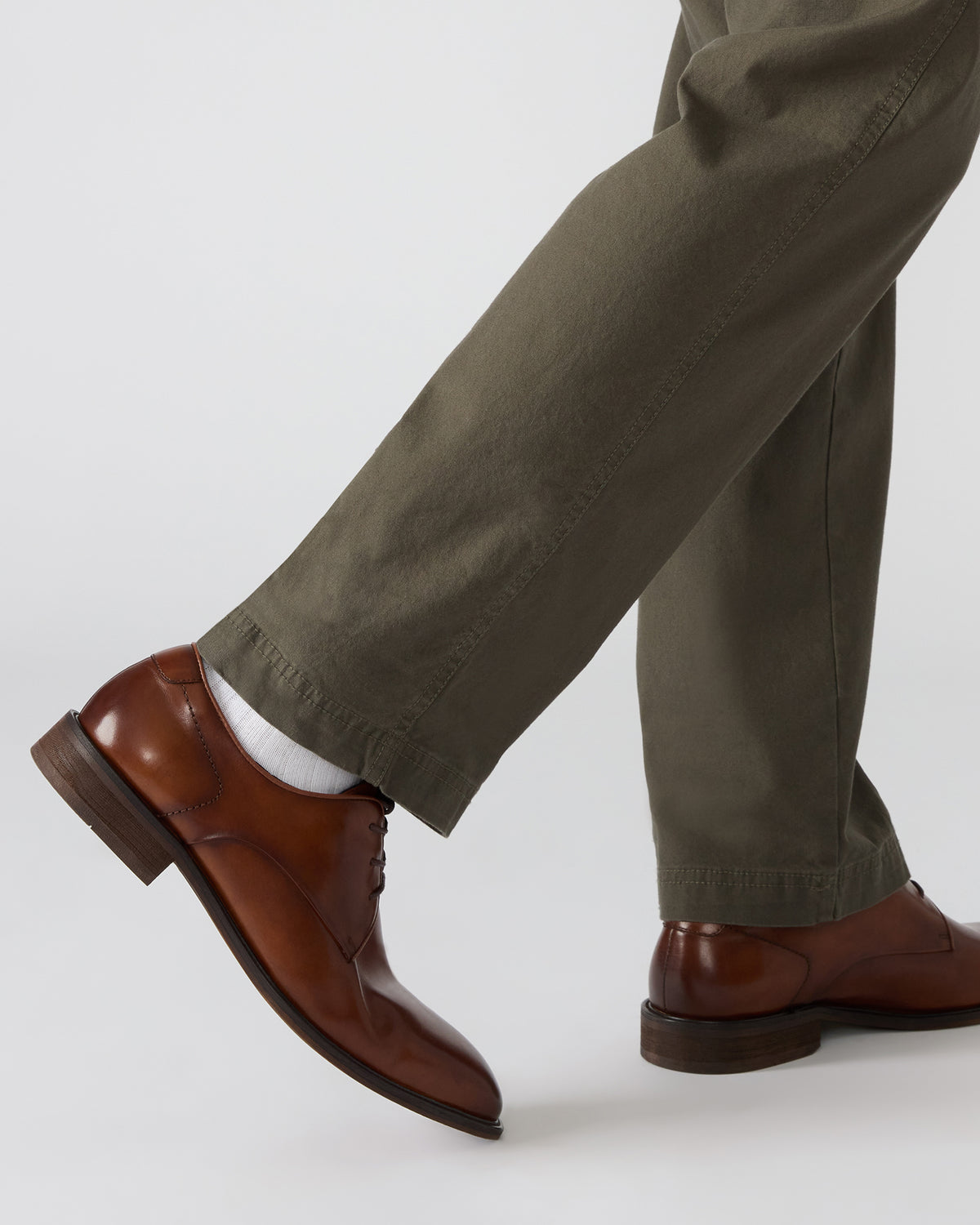 LELAND Tan Leather Lace-Up Men's Dress Shoe - Steve Madden