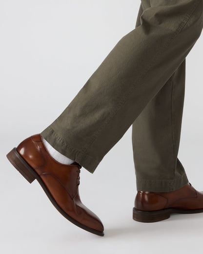 LELAND Tan Leather Lace-Up Men's Dress Shoe - Steve Madden