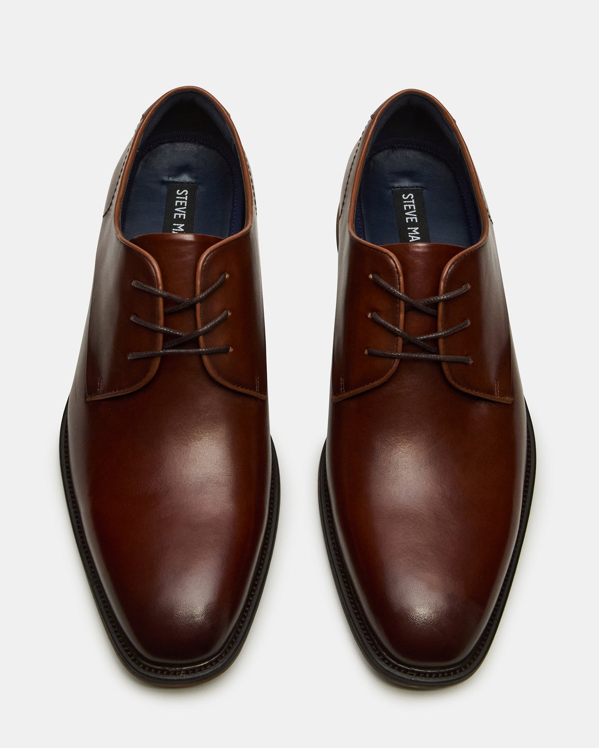 LELAND Tan Leather Lace-Up Men's Dress Shoe - Steve Madden
