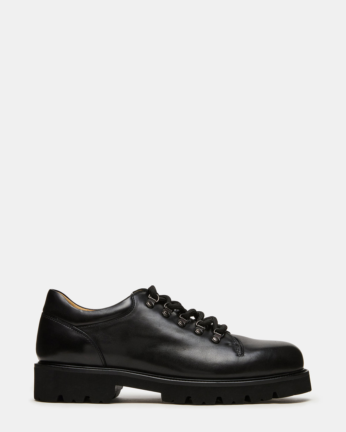 TURBO Black Leather Lace-Up Dress Shoe - Steve Madden