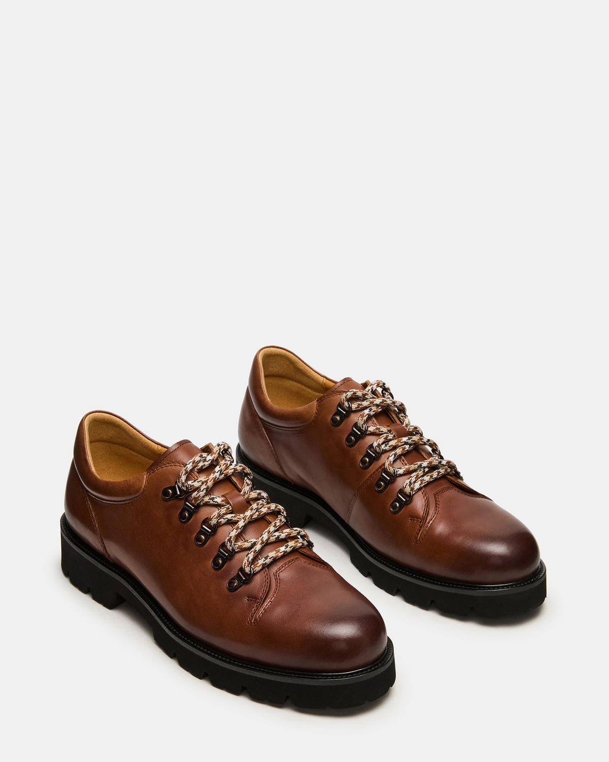 TURBO Dark Tan Lace-Up Dress Shoe - Steve Madden