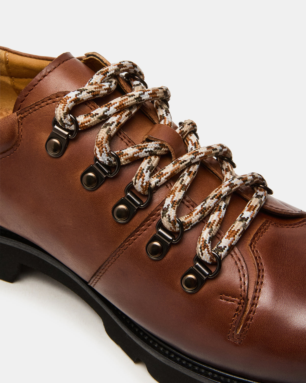 TURBO Dark Tan Lace-Up Dress Shoe - Steve Madden