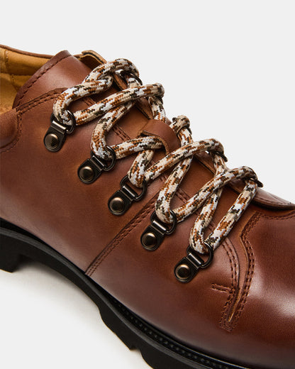 TURBO Dark Tan Lace-Up Dress Shoe - Steve Madden