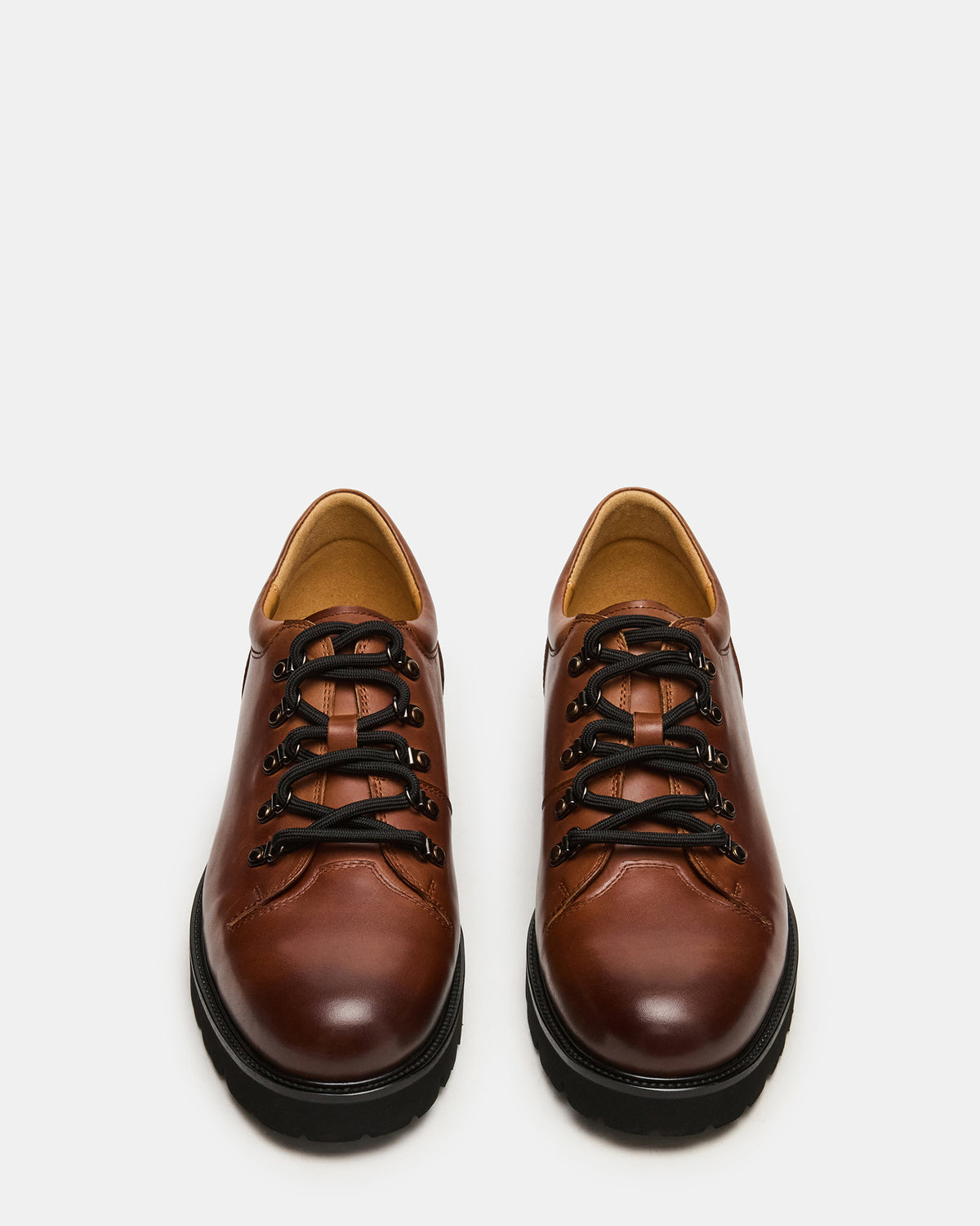 TURBO Dark Tan Lace-Up Dress Shoe - Steve Madden