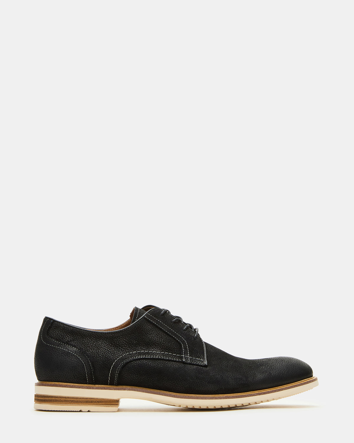 ALVAREZ Black Nubuck Lace-Up Men's Dress Shoe - Steve Madden