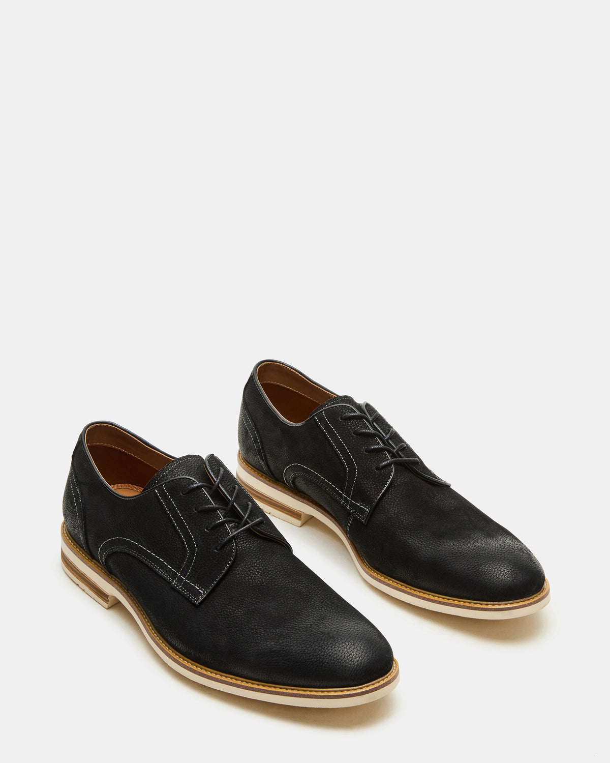 ALVAREZ Black Nubuck Lace-Up Men's Dress Shoe - Steve Madden
