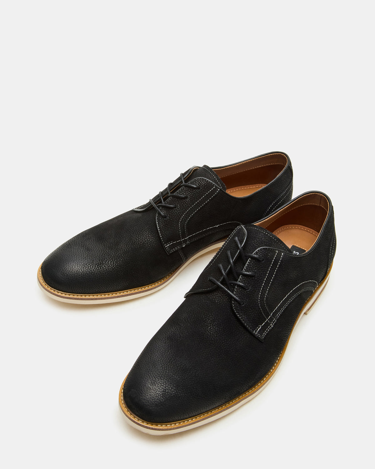 ALVAREZ Black Nubuck Lace-Up Men's Dress Shoe - Steve Madden