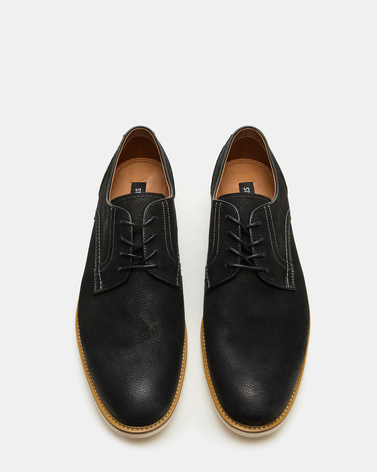 ALVAREZ Black Nubuck Lace-Up Men's Dress Shoe - Steve Madden