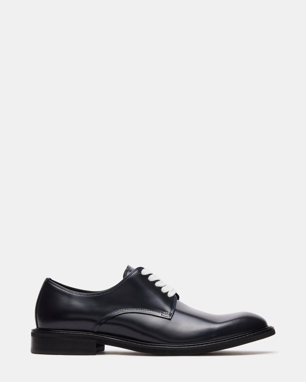 HADAR Navy Box Leather Lace-Up Oxford Dress Shoe | Men's Dress Shoes - Steve Madden