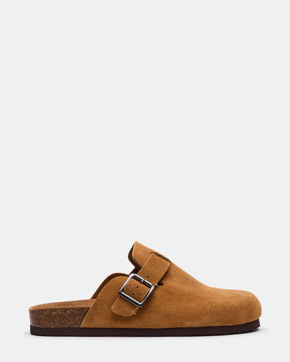 WILDERR Chestnut Suede Slip-On Men's Casual Clog - Steve Madden