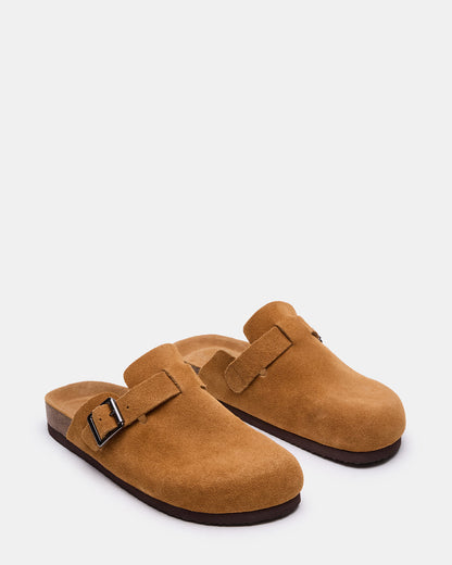 WILDERR Chestnut Suede Slip-On Men's Casual Clog - Steve Madden