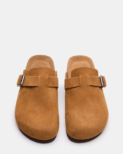 WILDERR Chestnut Suede Slip-On Men's Casual Clog - Steve Madden