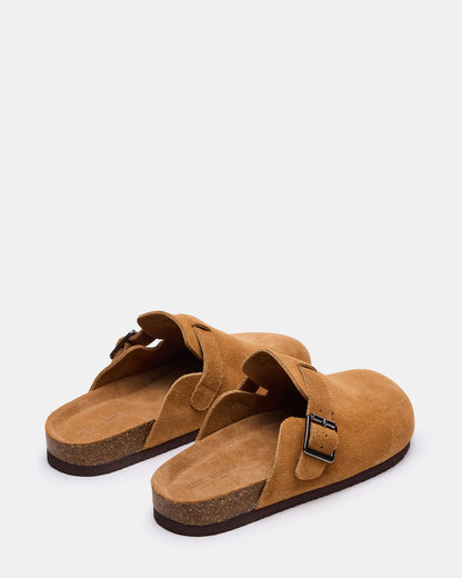 WILDERR Chestnut Suede Slip-On Men's Casual Clog - Steve Madden