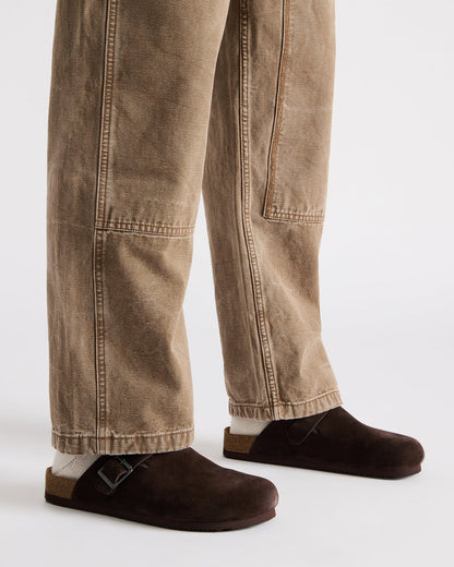 WILDERR Chocolate Brown Suede Slip-On Men's Casual Clog - Steve Madden