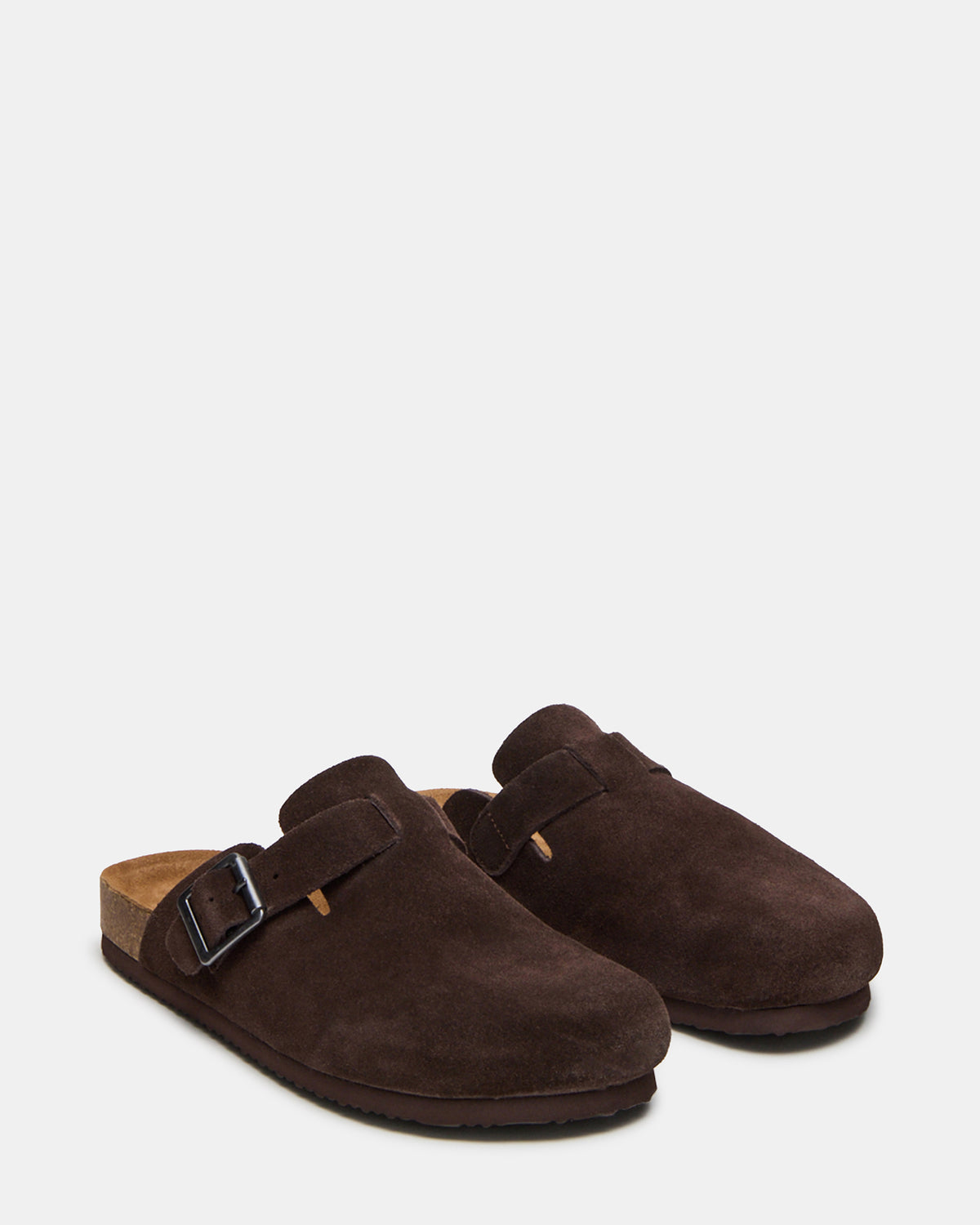 WILDERR Chocolate Brown Suede Slip-On Men's Casual Clog - Steve Madden