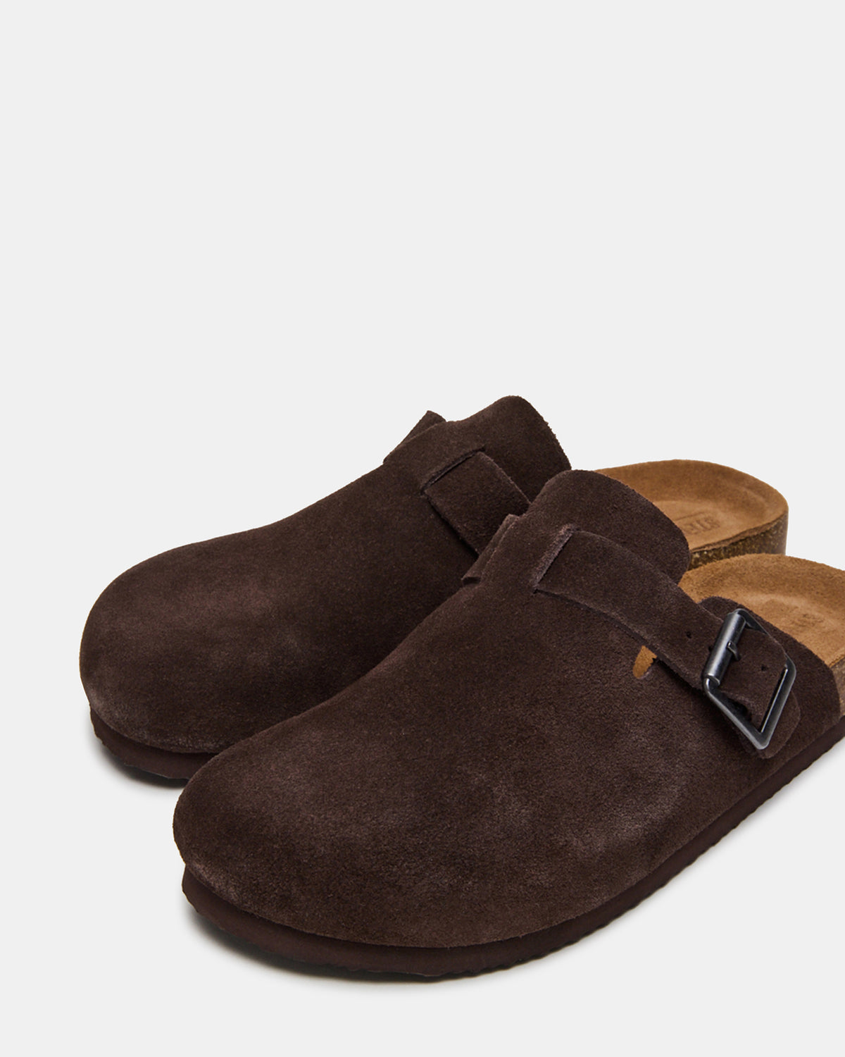 WILDERR Chocolate Brown Suede Slip-On Men's Casual Clog - Steve Madden