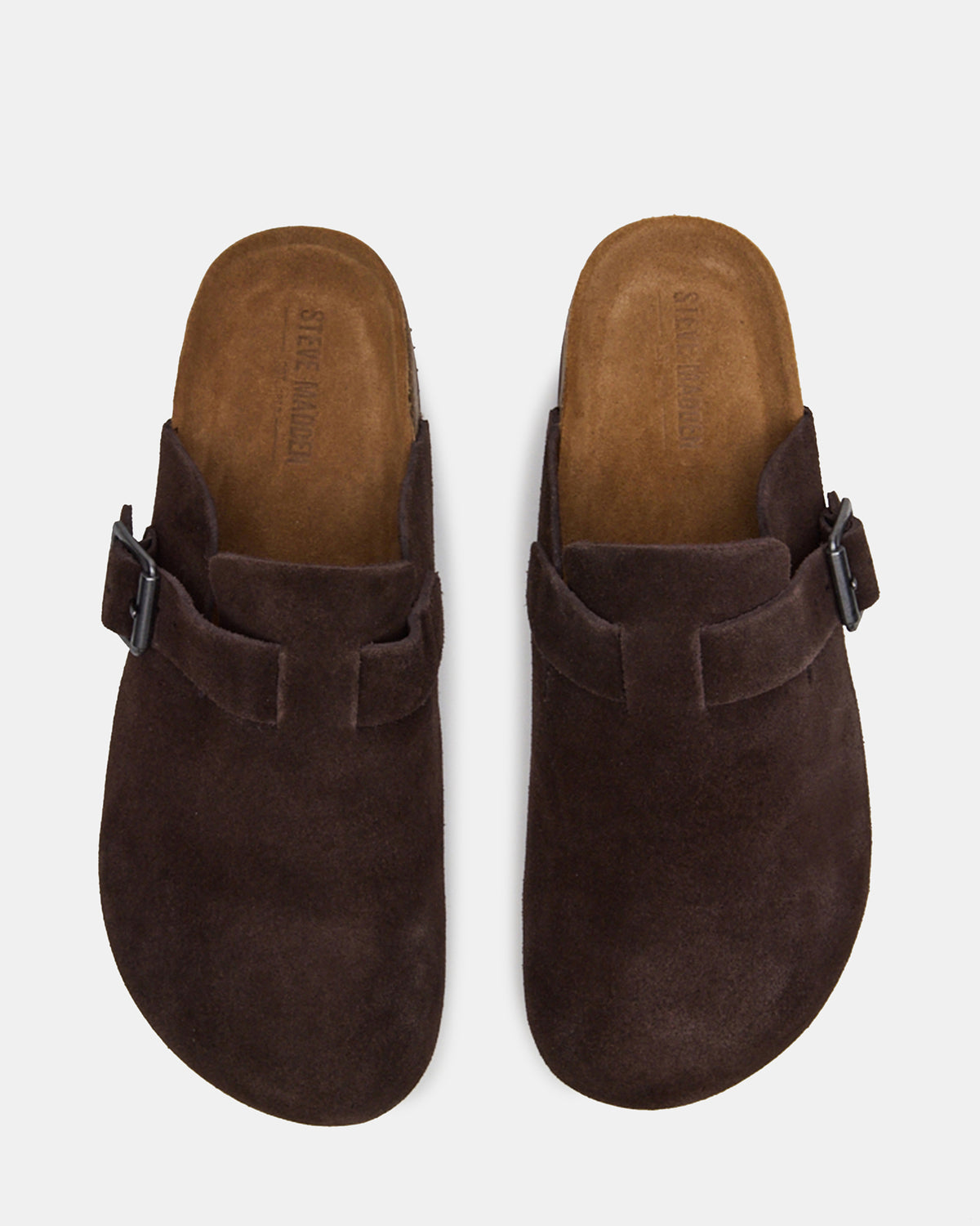 WILDERR Chocolate Brown Suede Slip-On Men's Casual Clog - Steve Madden