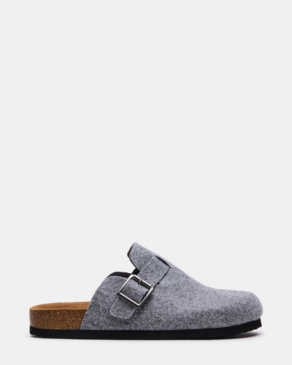 WILDERR Grey Flannel Slip-On Men's Casual Clog - Steve Madden
