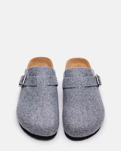 WILDERR Grey Flannel Slip-On Men's Casual Clog - Steve Madden