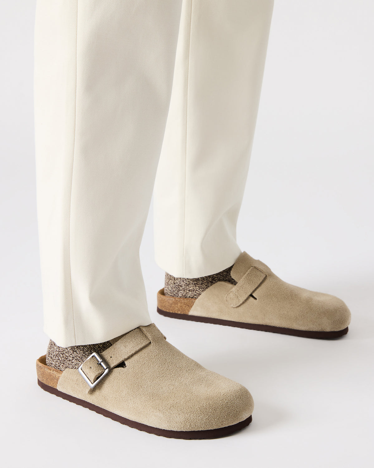 WILDERR Grey Flannel Slip-On Men's Casual Clog - Steve Madden