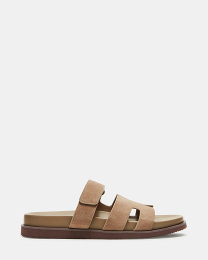 MAIVEN Taupe Suede Men's Fisherman Sandal - Steve Madden