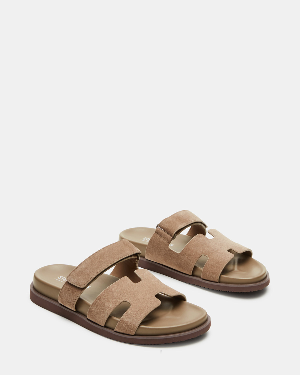 MAIVEN Taupe Suede Men's Fisherman Sandal - Steve Madden