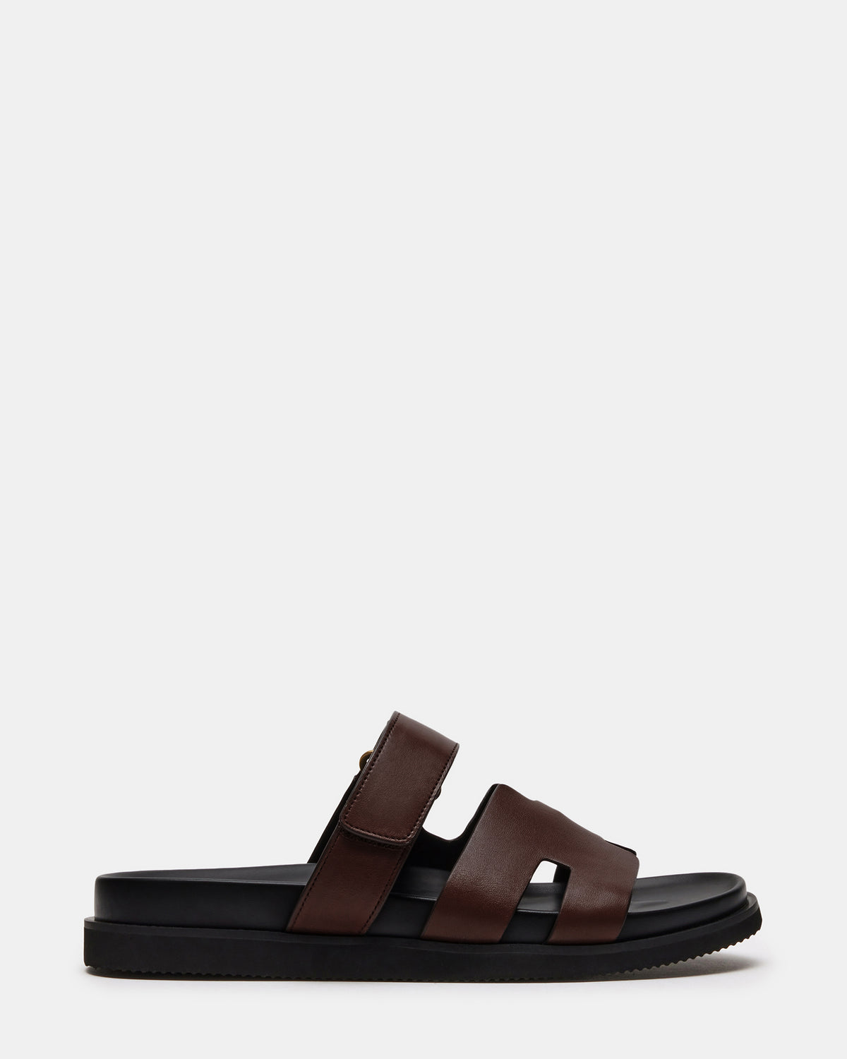 MAIVEN Brown Leather Men's Fisherman Sandal - Steve Madden