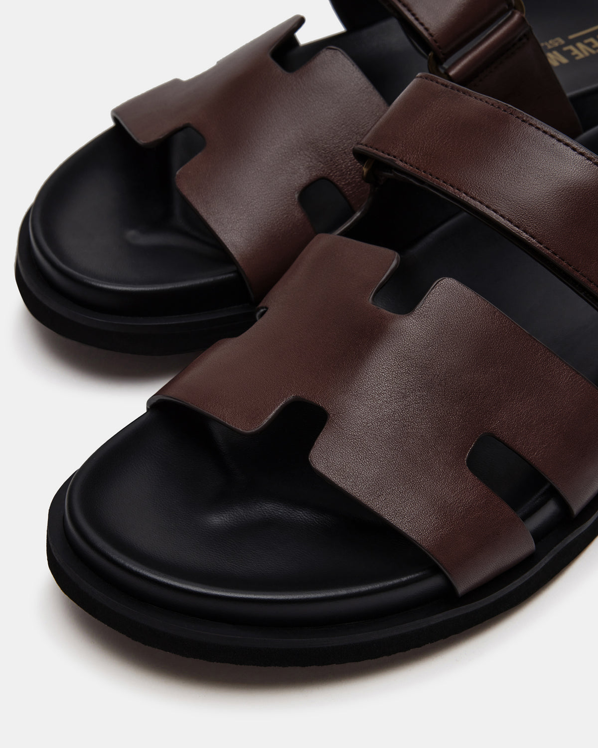 MAIVEN Brown Leather Men's Fisherman Sandal - Steve Madden