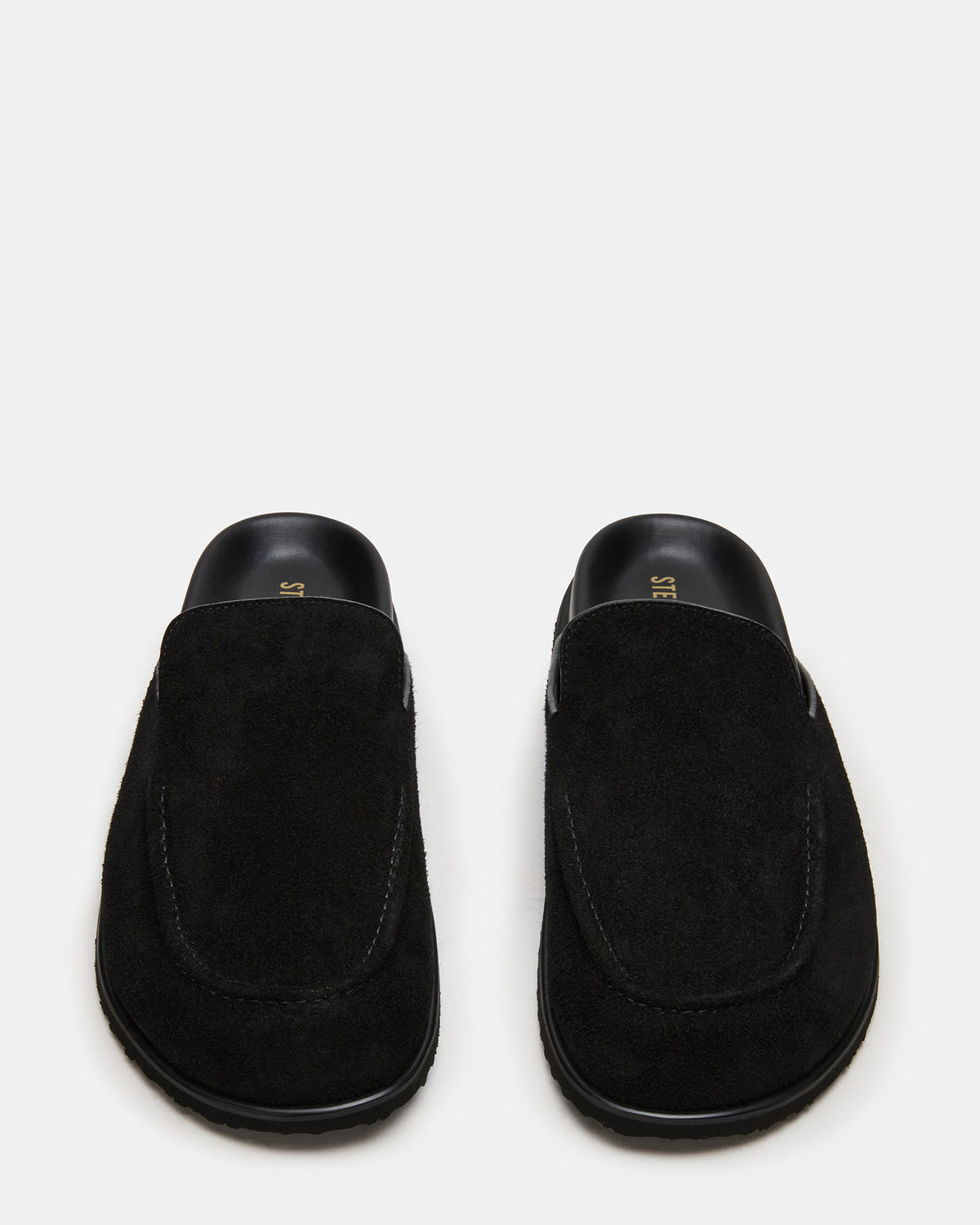 LUCIO Black Suede Slip-On Men's Casual Clog - Steve Madden