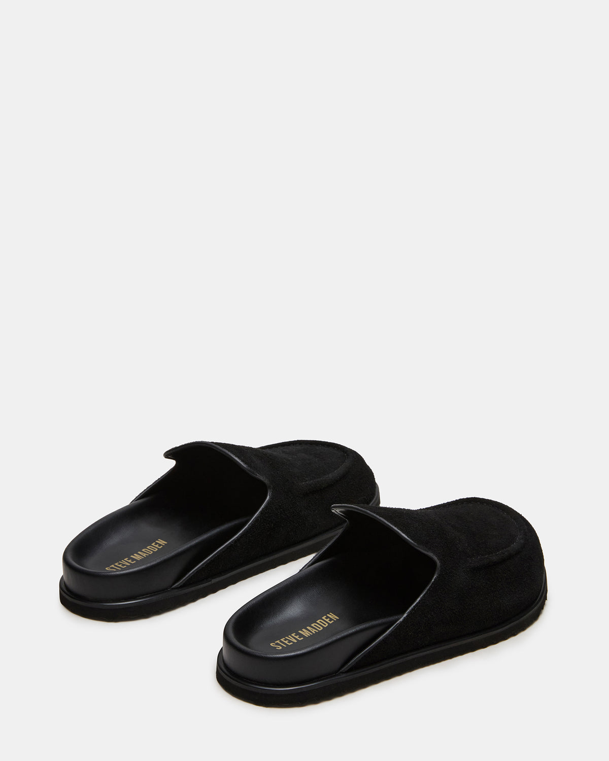 LUCIO Black Suede Slip-On Men's Casual Clog - Steve Madden