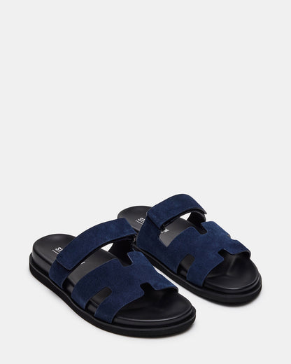MAIVEN Navy Suede Fisherman Men's Sandal - Steve Madden