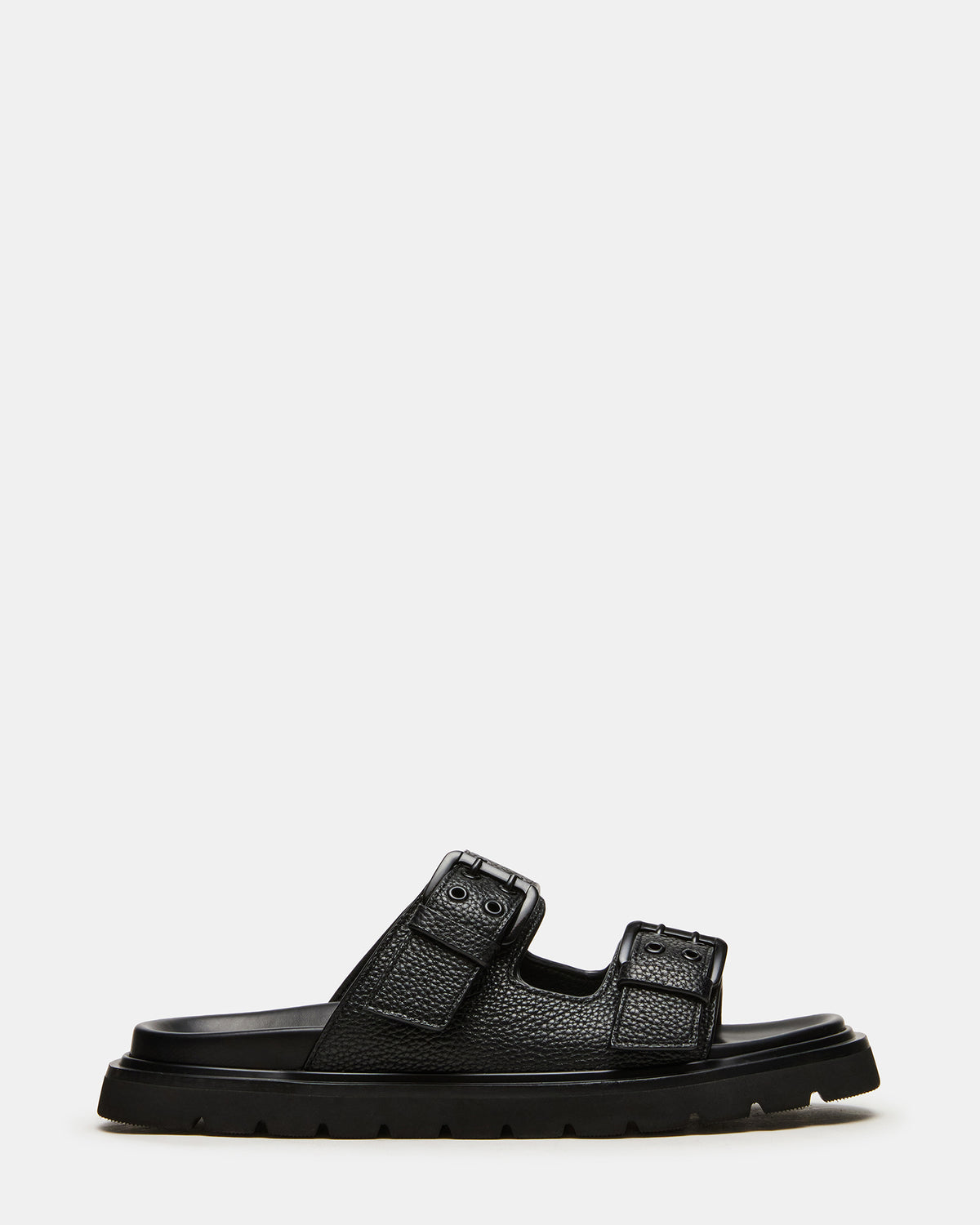 LUXOR Black Slide Footbed Men's Sandal - Steve Madden